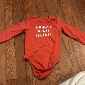 Garanimals Orange 'Mommy's Heartbreaker' Bodysuit